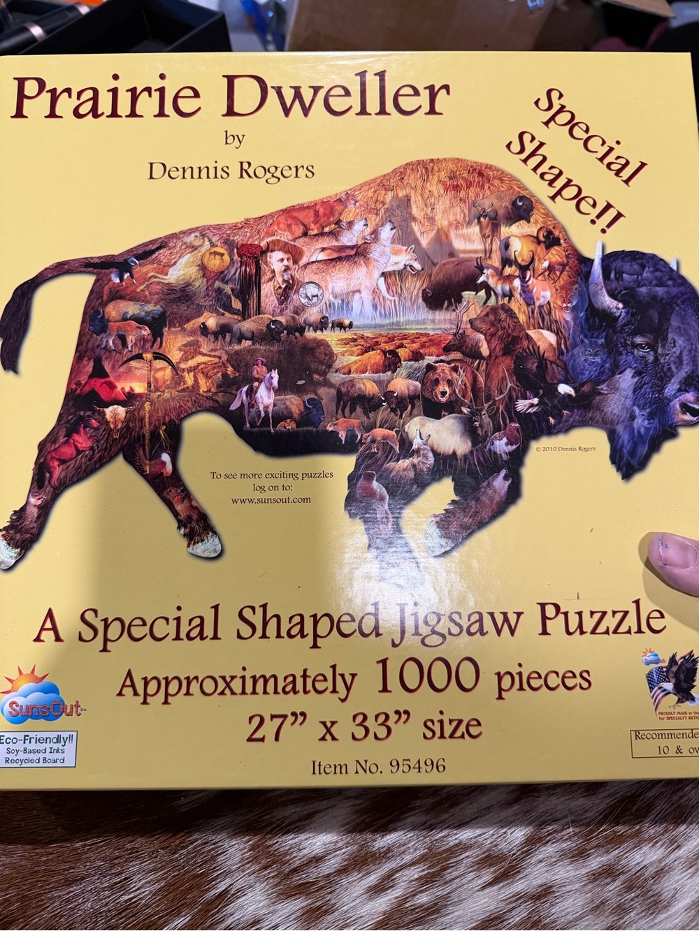 Prairie Dweller Special Shaped Jigsaw Puzzle - Yellow